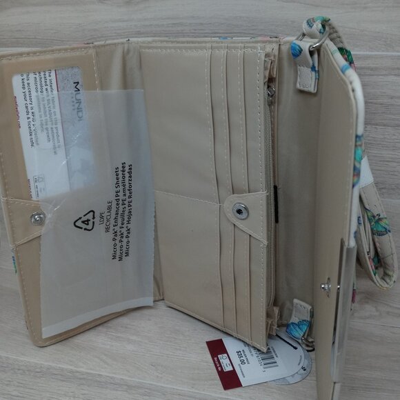 Mundi Cares Bufferfly Crossbody Purse RFID Protected/NWT - Picture 7 of 13